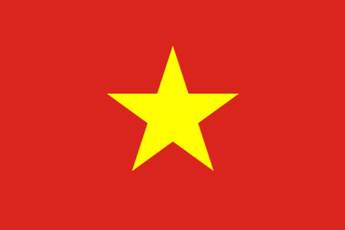 紅色背景上的黃星
